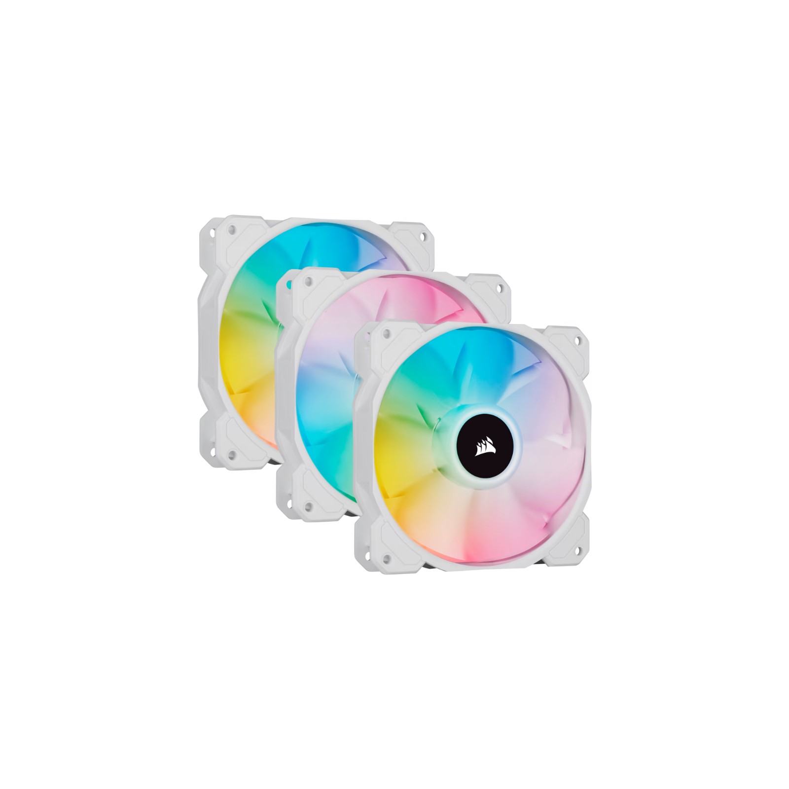 Corsair SP120 RGB Elite 120mm White Triple Pack Fan