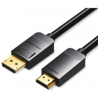 Conversor Displayport a Hdmi con Alimentación Externa 3m Negro Vention