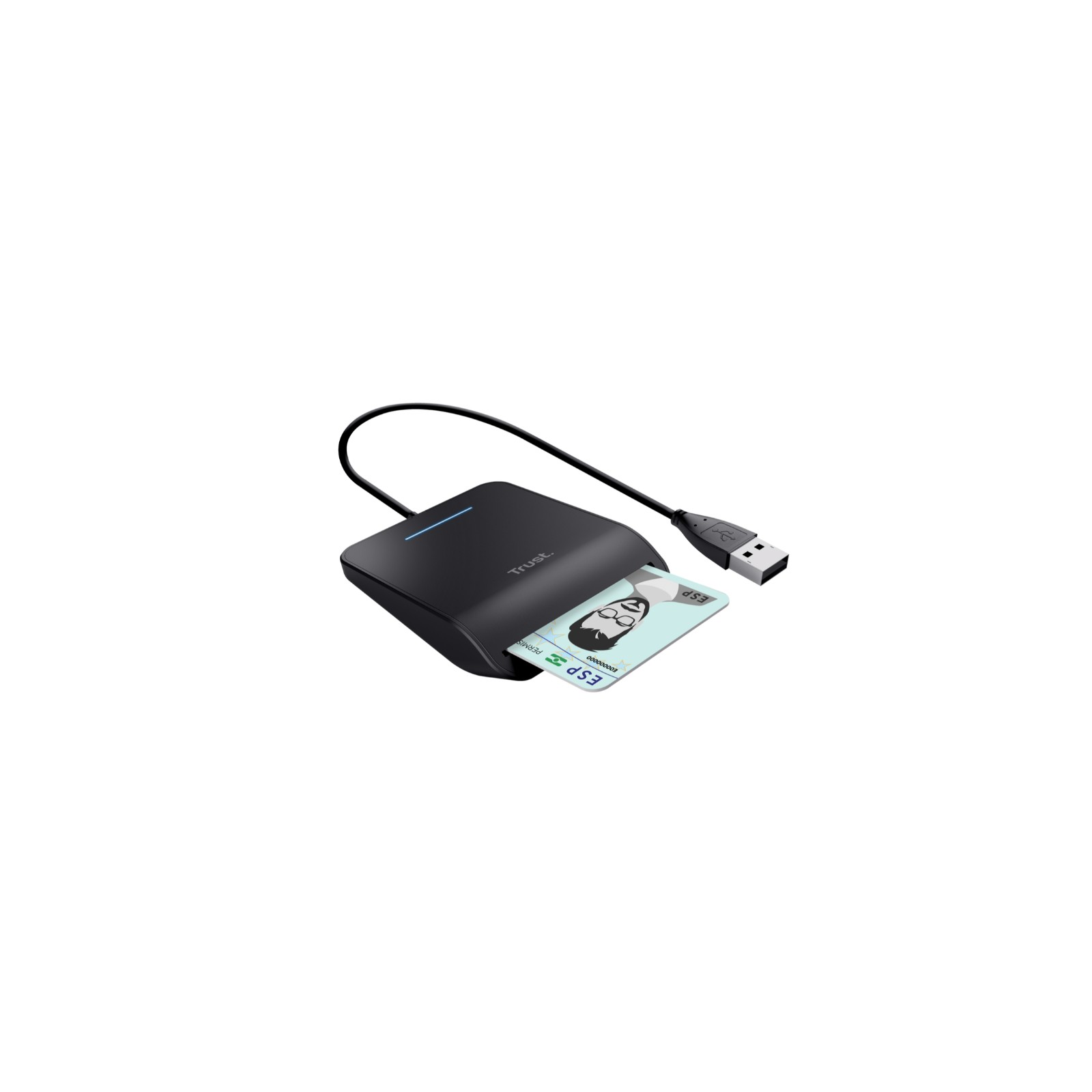 External USB 2.0 Card Reader Primo Black Trust