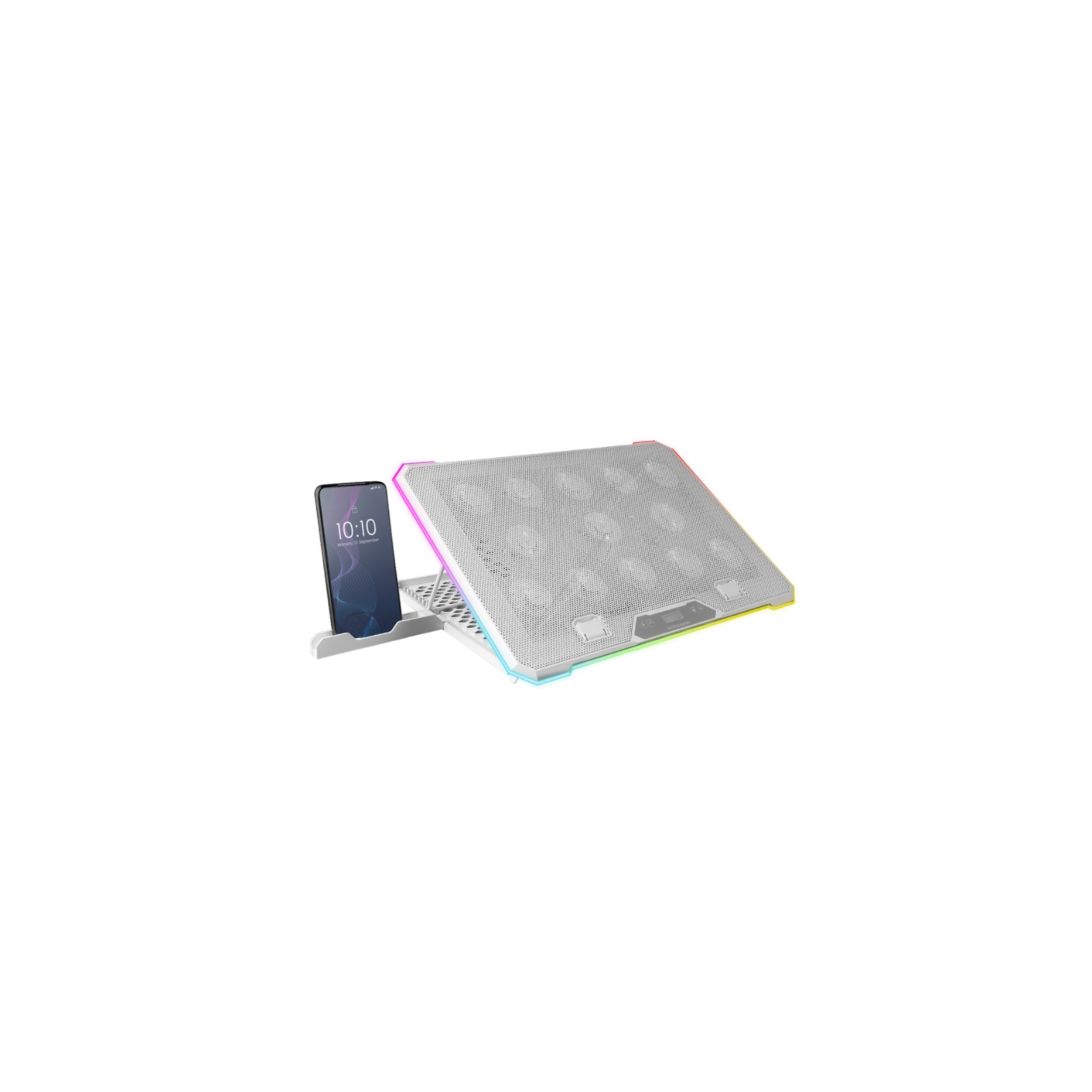 Notebook Cooler Pad MNBC13 A-RGB Blanco Mars Gaming