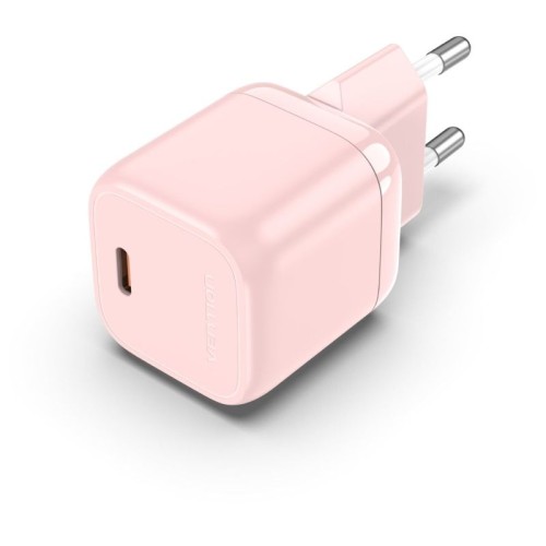 Cargador de Pared 30W USB-C Rosa Vention