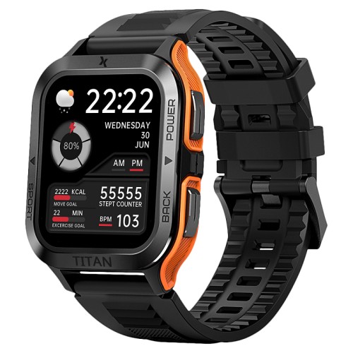 Maxcom FW67 Titan Pro Smartwatch Black Orange