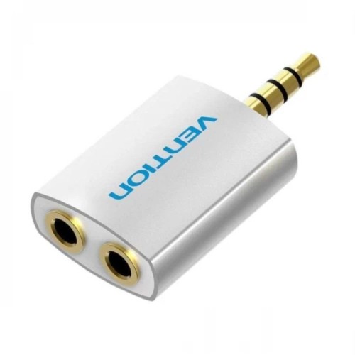 Vention 3.5mm Female to Dual 3.5mm Male Audio Adapter White