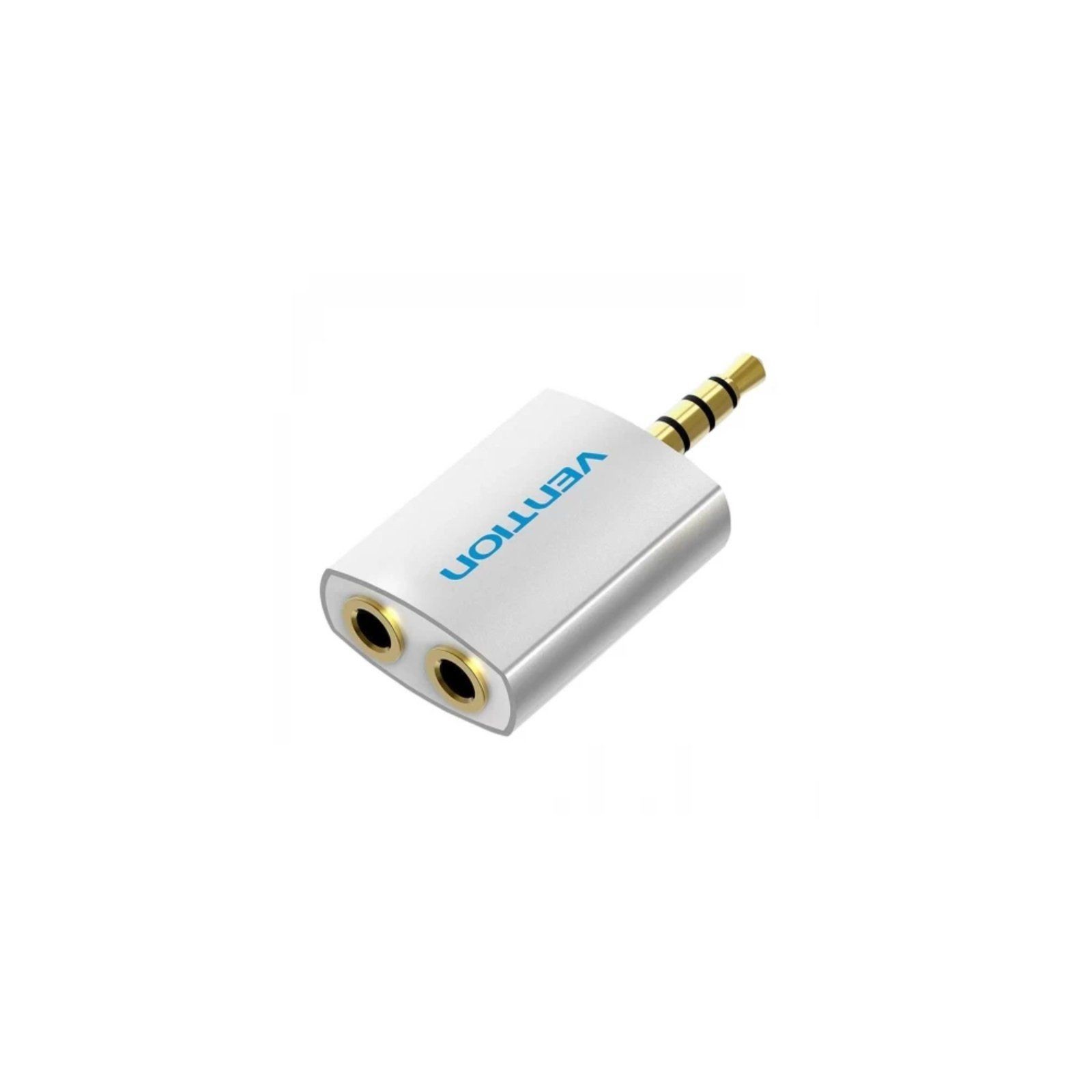 Adaptador Audio Jack 3.5 a 2xJack 3.5 Blanco Vention