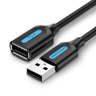 USB 2.0 Extension Cable Male-Female 1.5m Black Vention