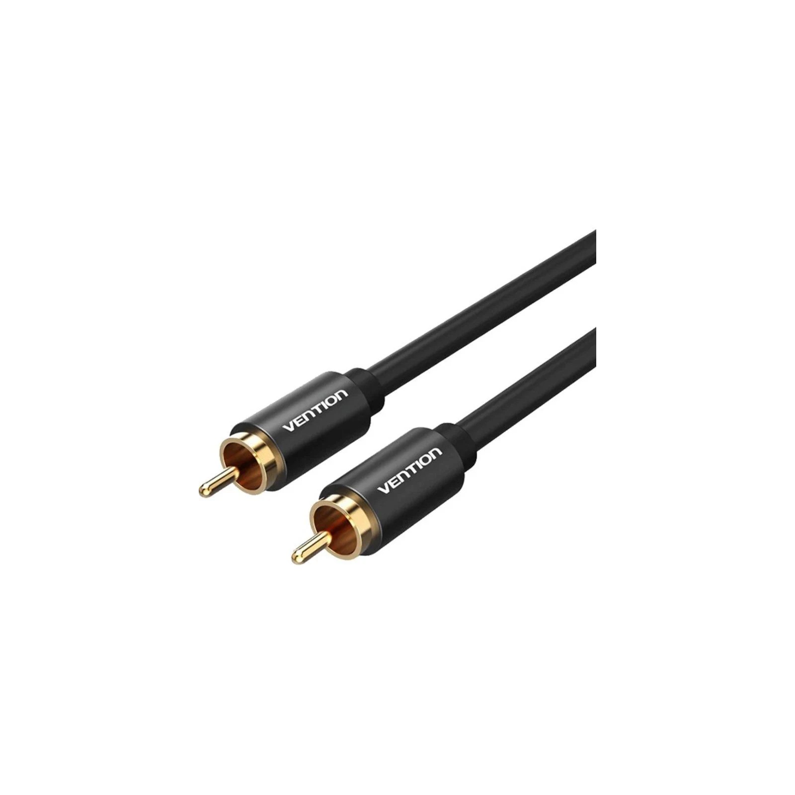 Audio Stereo RCA Male to RCA Male Cable 2M Black Vention