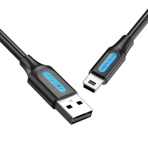 Cable USB 2.0 Mini USB/M A USB/M 1.5 M Negro Vention