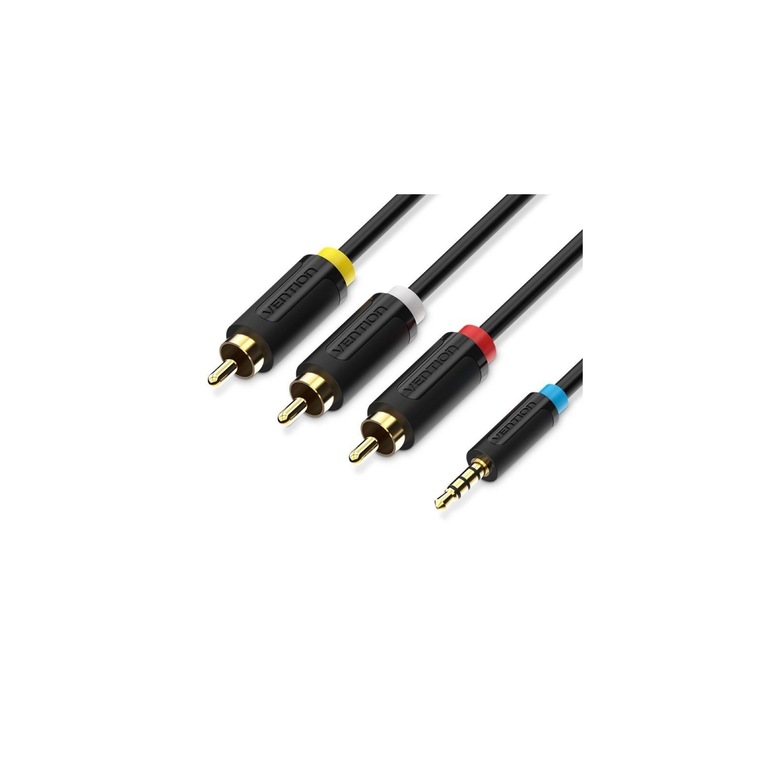 Cable Audio Estereo 3.5mm a 3 RCA 1.5M por Vention