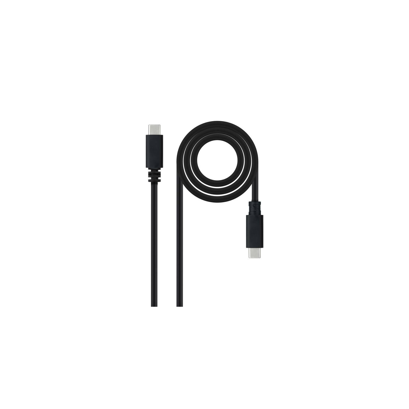 Cable USB 2.0 3A Tipo C a Tipo C 1.5M Negro