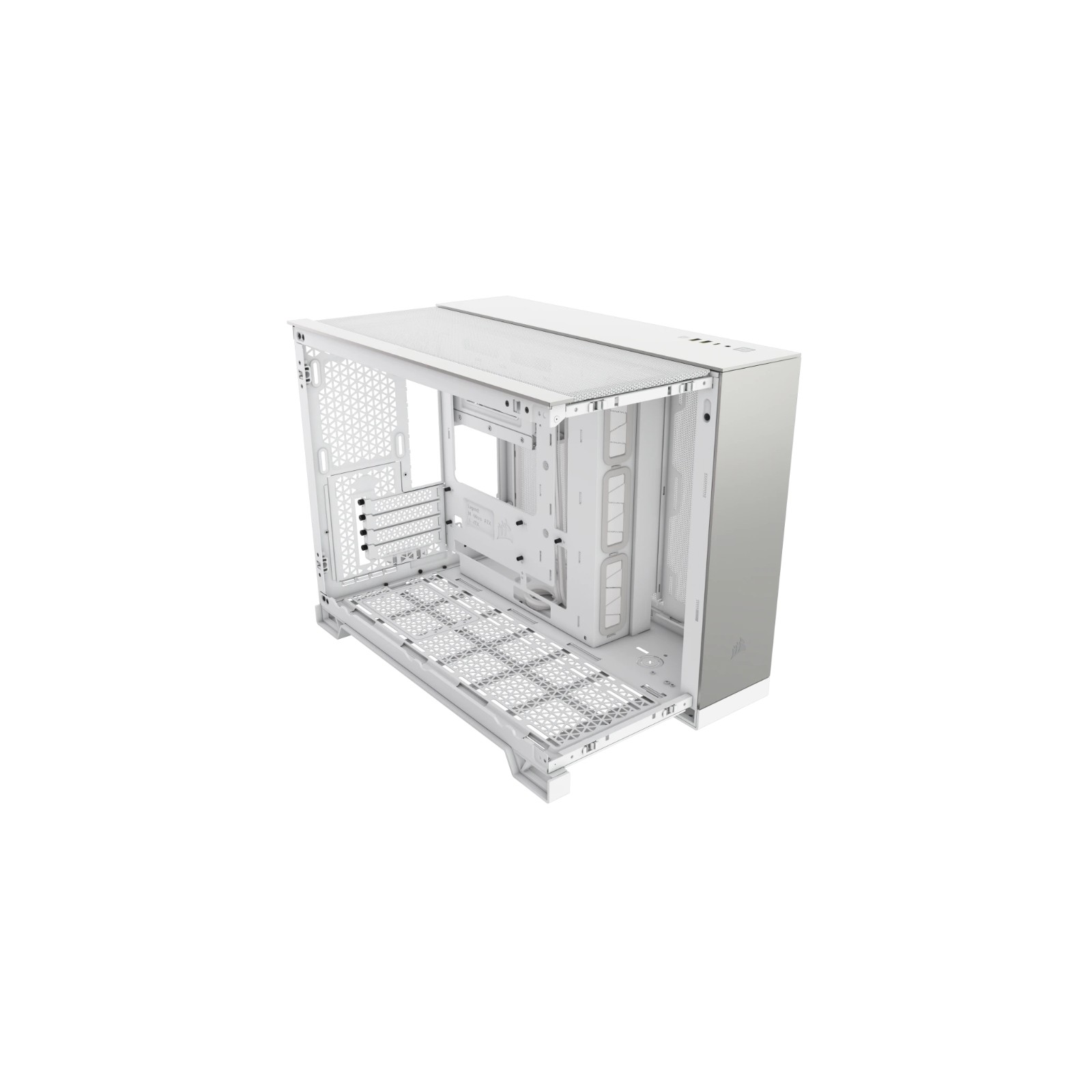 Corsair 2500X MicroATX Case with Tempered Glass - White/Satin Gray