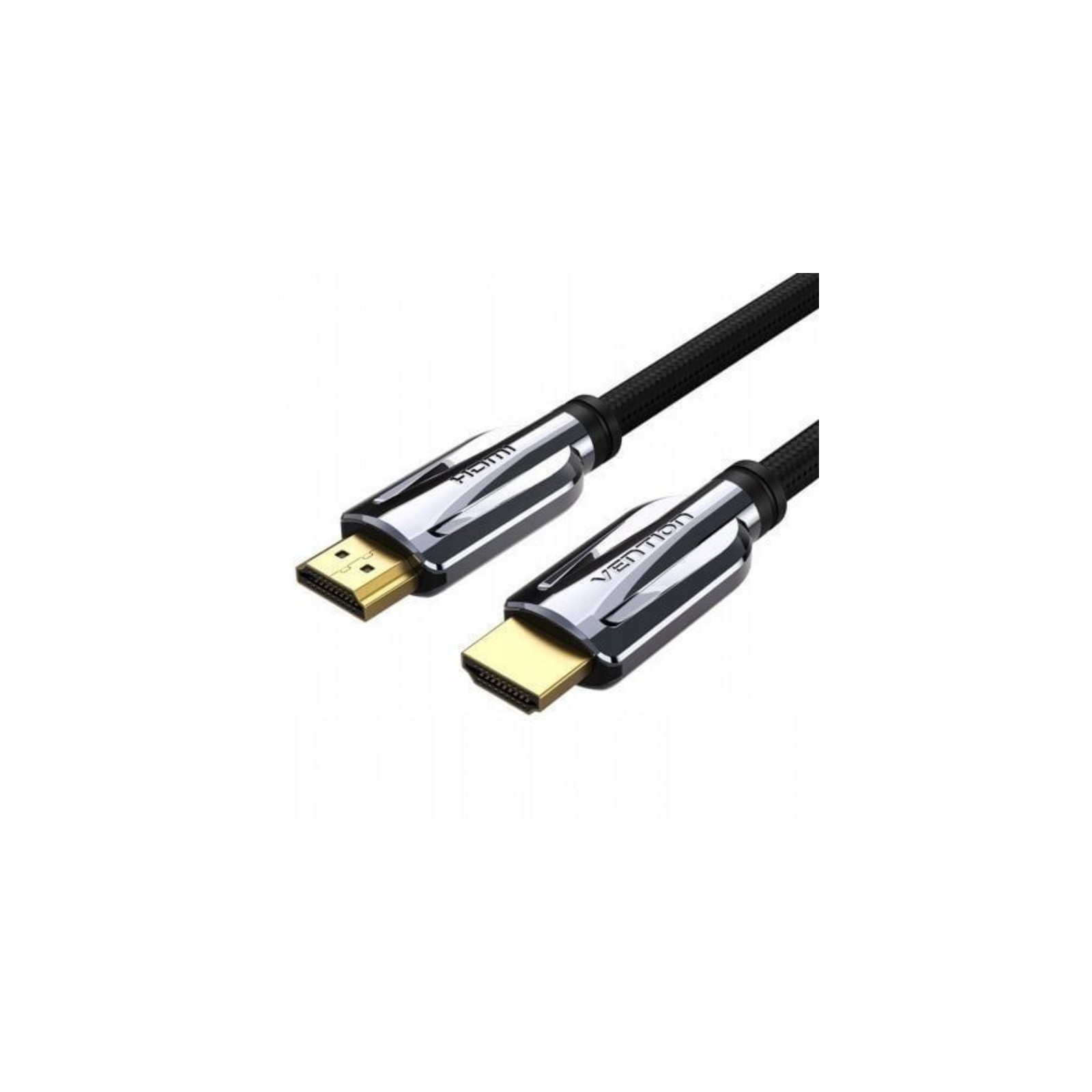 HDMI V2.1 8K Braided Cable 1.5M Black Grey Vention