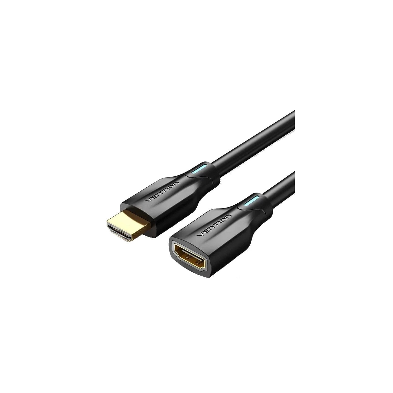 Cable Alargador HDMI 2.1 Macho a Hembra 1m Negro Vention