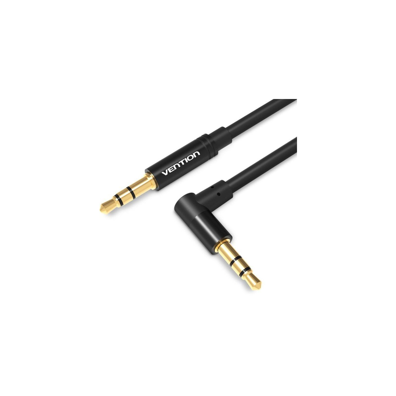 Cable Audio Estereo Acodado Jack 3.5/m Jack 3.5/m 0.5 M Negro Vention Comprar Online