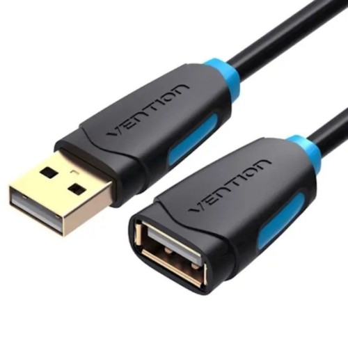 Cable Alargador USB 2.0 1.5M Negro Vention