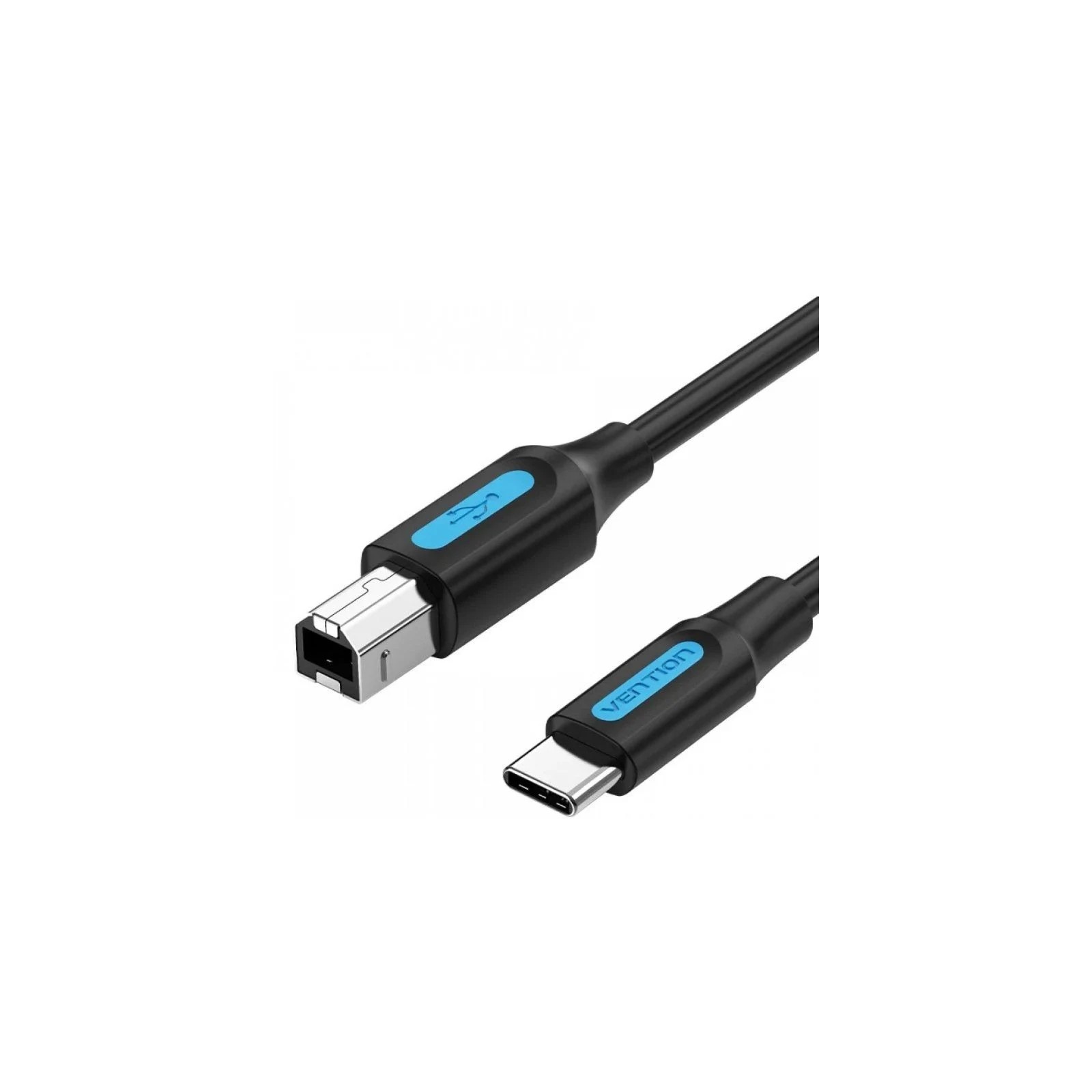 Cable USB 2.0 Impresora Tipo USB A/M a USB-C/M 1M Negro Vention