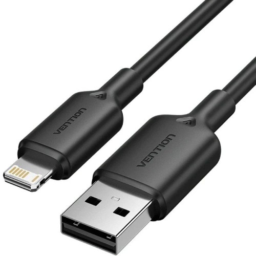 Cable 2.0 USB A a Lightning 1m Negro Vention