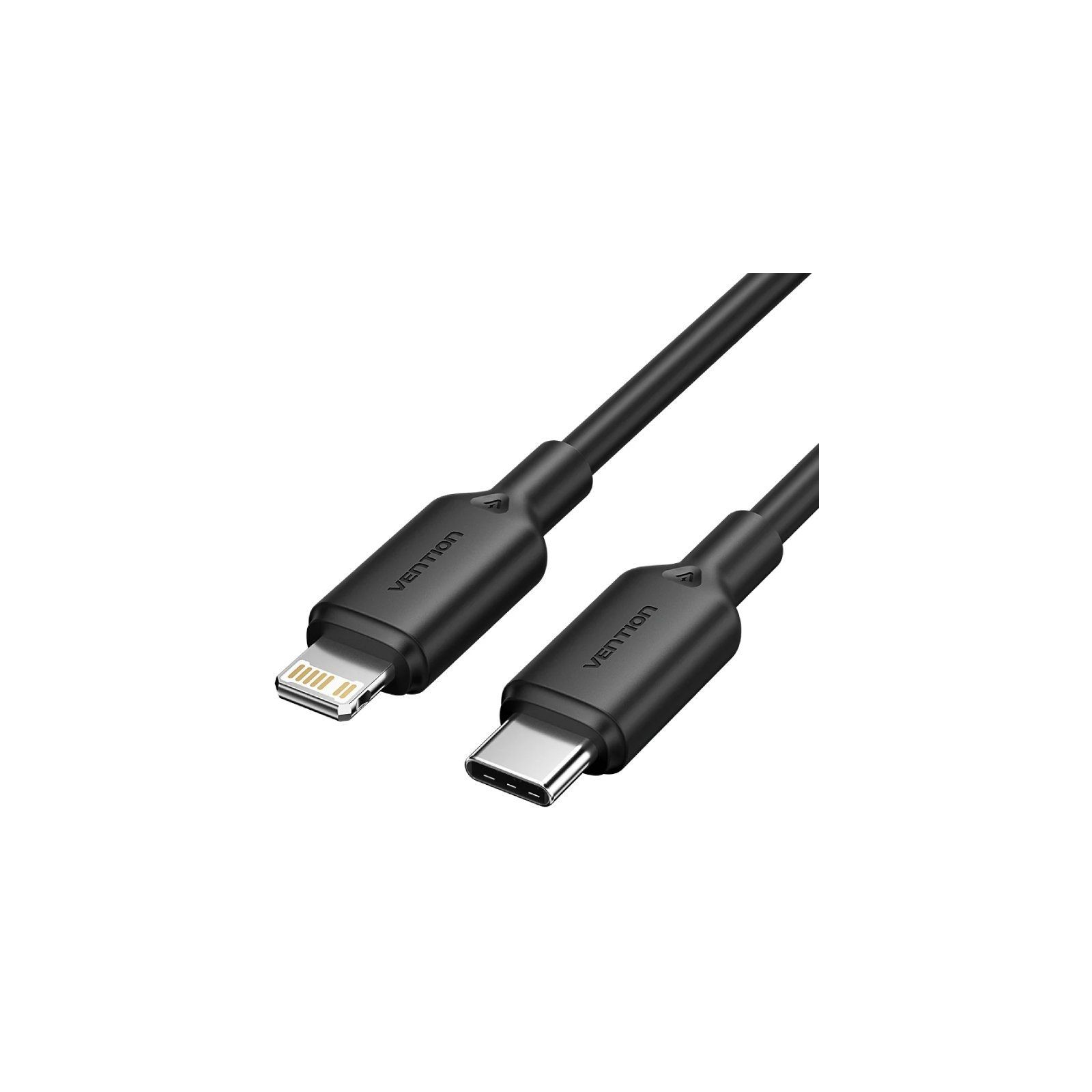 Cable 2.0 Usb-c A Lightning 1 M Negro Vention