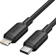 Cable 2.0 Usb-c A Lightning 1 M Negro Vention