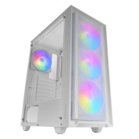 MC-AIR ATX Mid Tower Case in White by Mars Gaming