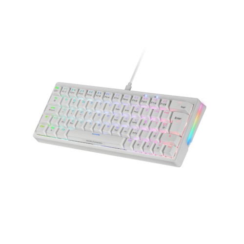 Mars Gaming MKMINIPRO Mechanical Keyboard Blue Switch RGB White