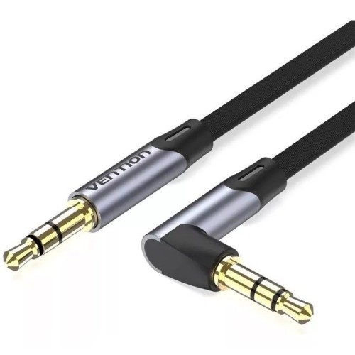 Vention 3.5mm Male to 3.5mm Male Angled Audio Cable 1.5M Grey