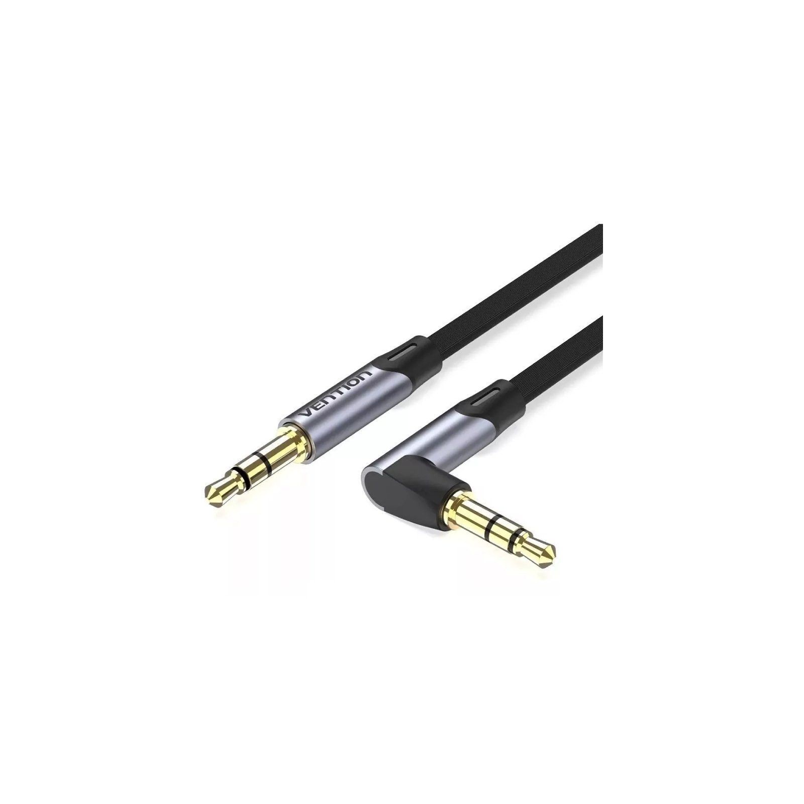 Cable Audio Estéreo Acodado Jack 3.5/m Jack 3.5/m 1.5 M Gris Vention