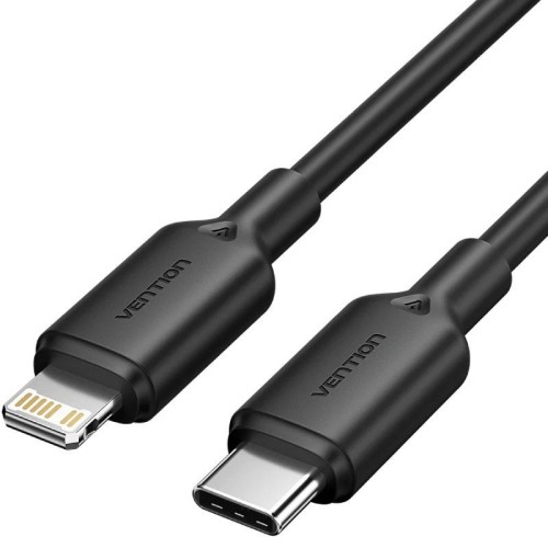 Vention 2.0 USB-C to Lightning 2M Cable Black