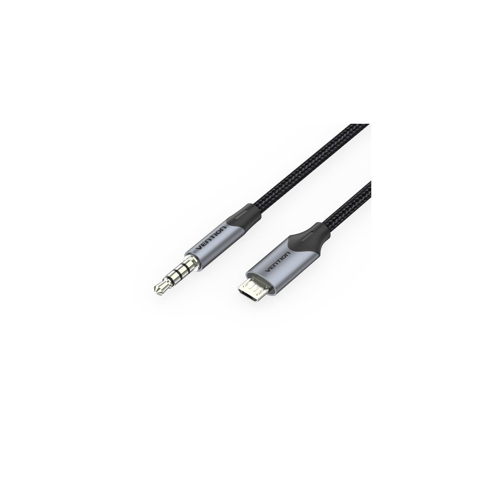 Cable Audio Microusb/m Jack 3.5/m 2 M Negro Vention