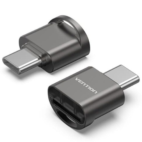 Lector Tarjetas Externo USB-C Gris Vention