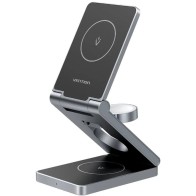 Vention 3-in-1 Wireless Charger Stand 15W Black