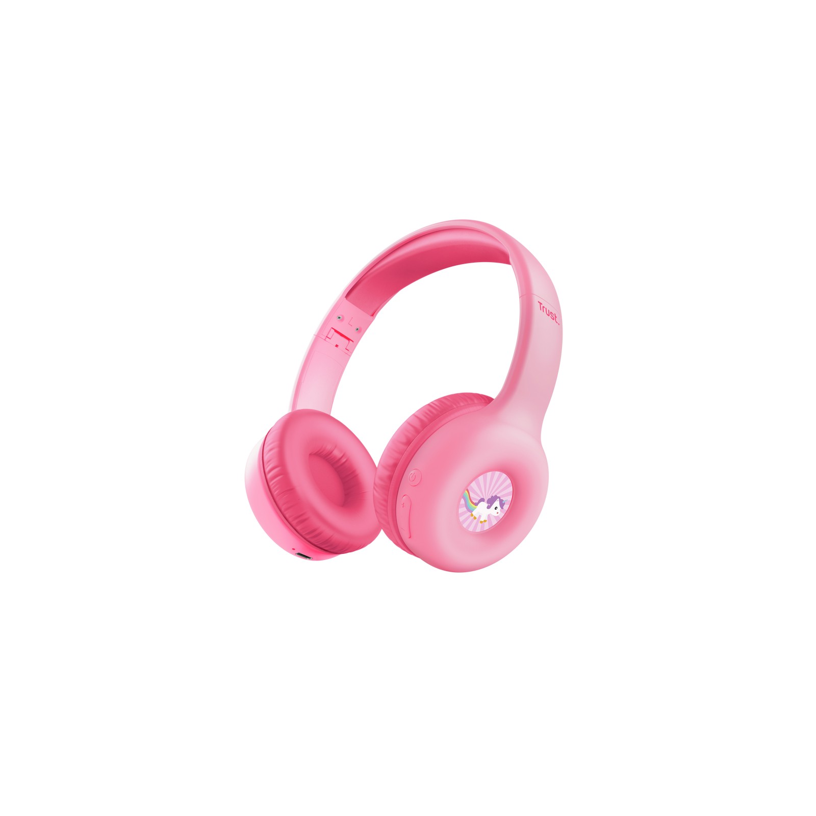 Trust Nouna Wireless Over-Ear Headphones for Kids in Pink