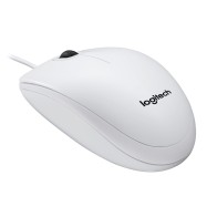 Logitech B100 Wired Optical Mouse White