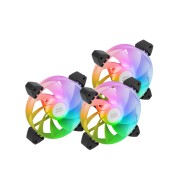 RGB Fan Kit 120mm A-RGB 3pcs Black Mars Gaming