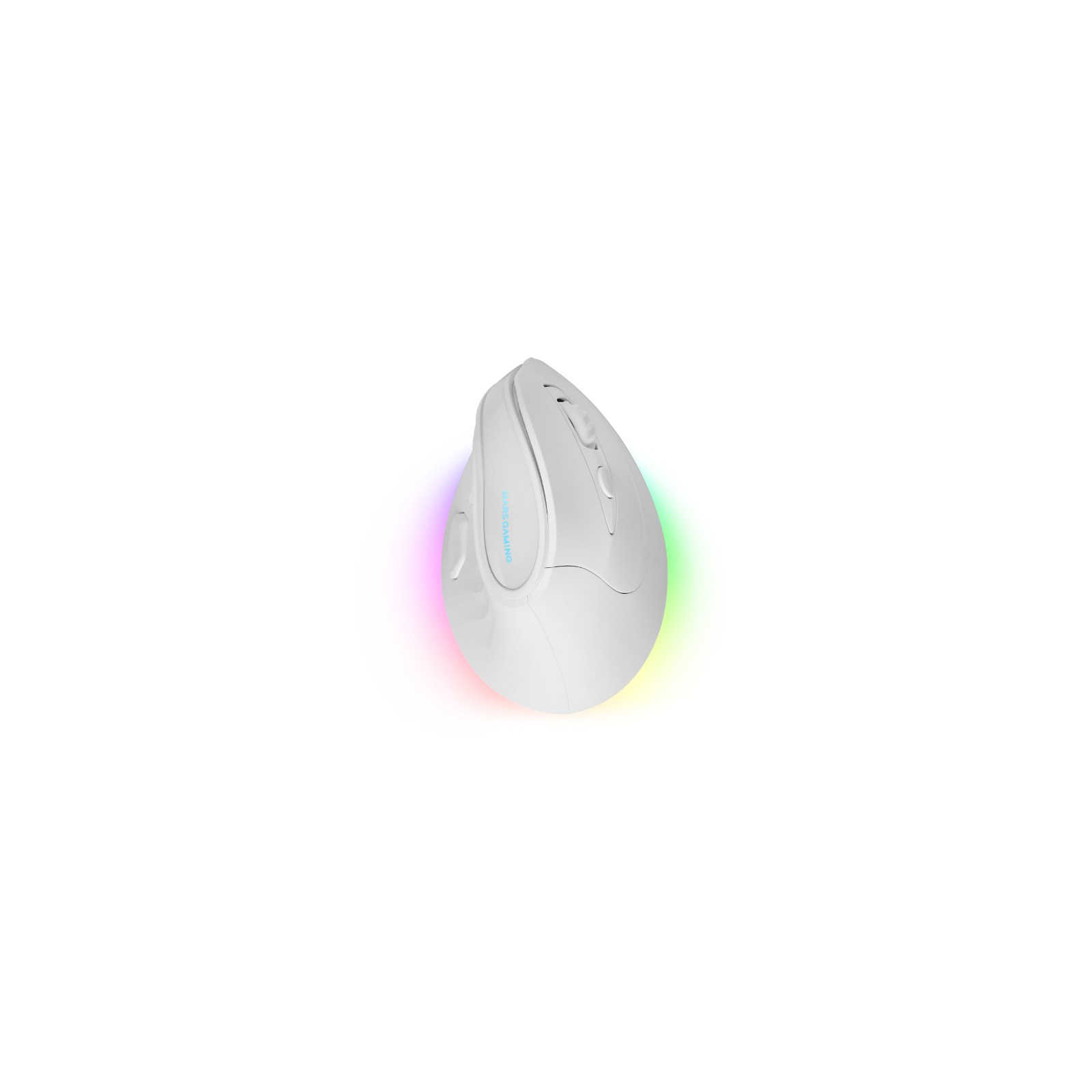 Mars Gaming Wireless RGB Optical Mouse White