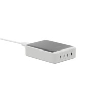 Cargador Escritorio 4xUSB-C 240W GaN2 Plata Linq