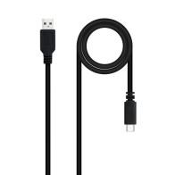 Cable USB 2.0 Tipo C a Tipo A 1.5M Negro