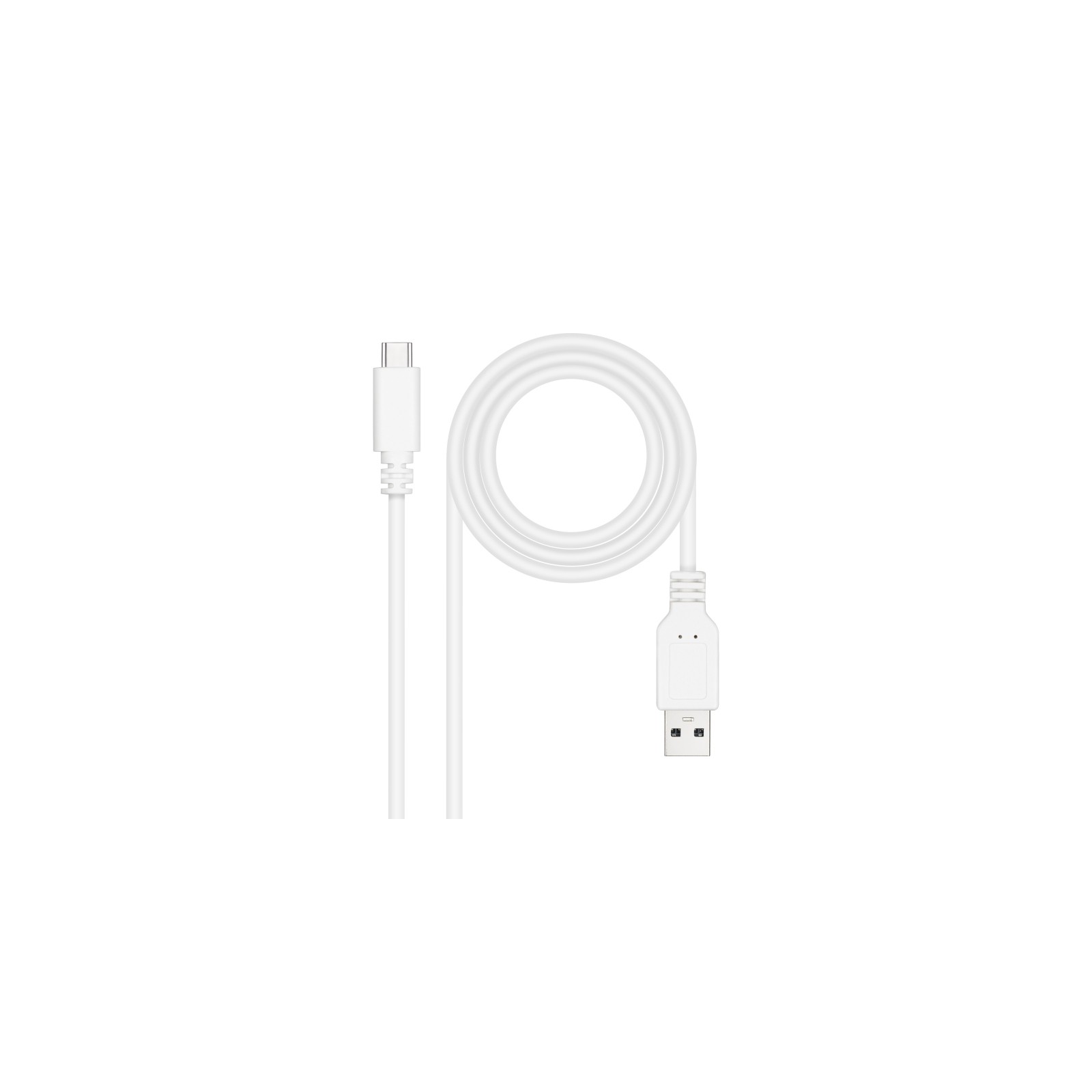 Cable USB 2.0 3A Tipo USB-C/M-A/M 1.5M Blanco