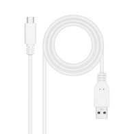 Cable USB 2.0 3A Tipo USB-C/M-A/M 1.5M Blanco