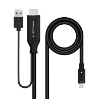 Conversor Hdmi A Usb-c 1.8 M Negro Nanocable