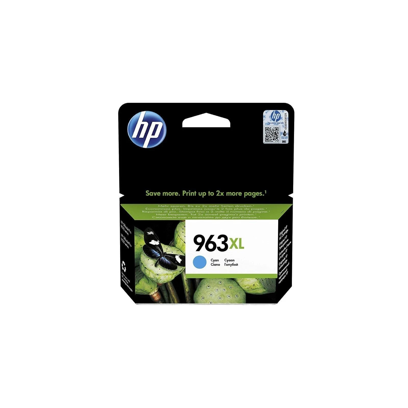 HP 963 XL Cyan Ink Cartridge 3JA27AE