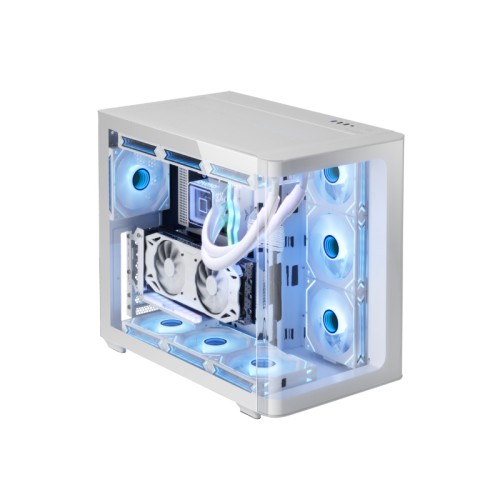 Caja Semitorre ATX MC-Fusion ARGB Blanco Mars Gaming