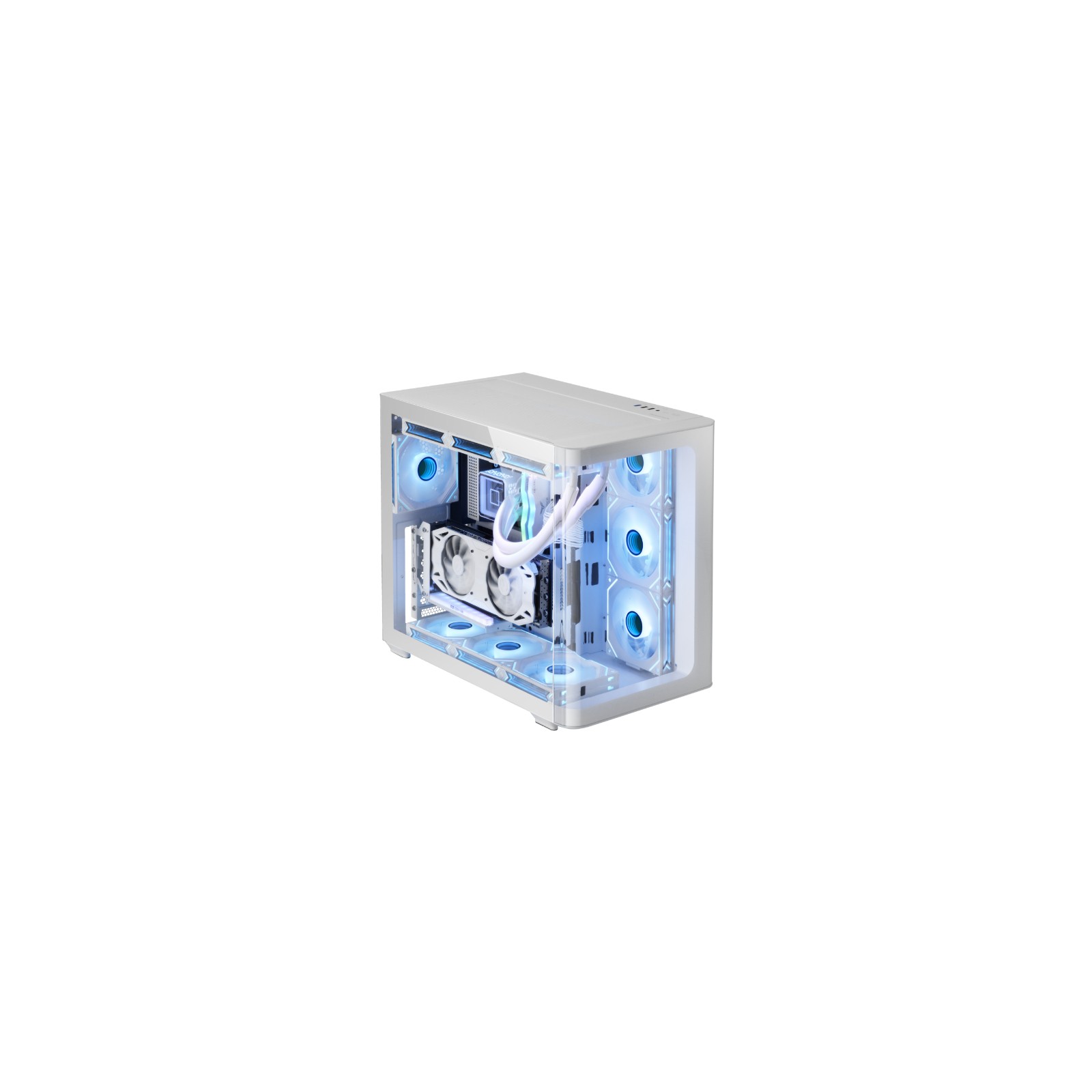 Mars Gaming MC-Fusion ARGB ATX Semitower Case White