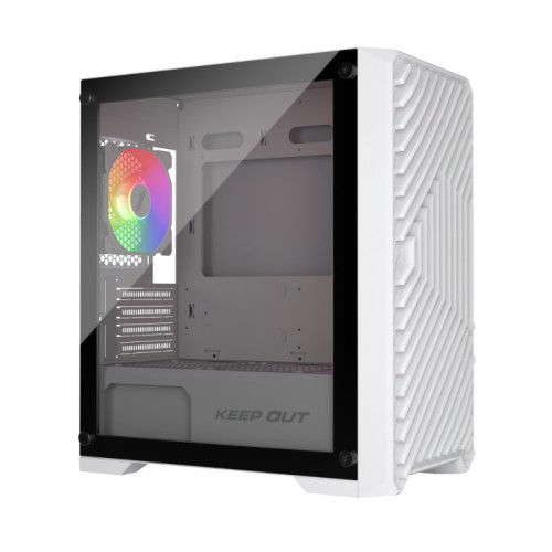 Keepout XC-220 MicroATX Glass ARGB Case White