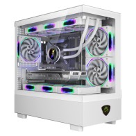 Keepout XC-301 MicroATX Case with Glass ARGB White