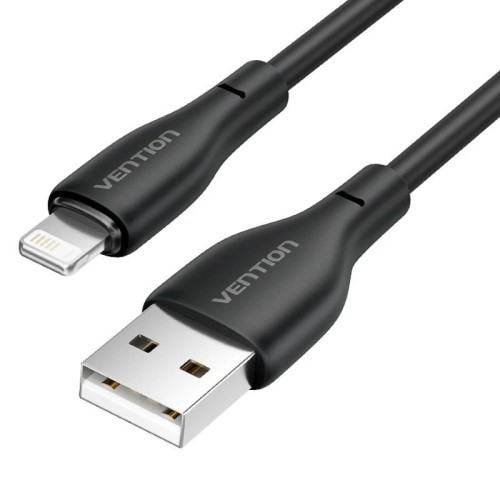 Cable USB A a Lightning 1 M Negro Vention