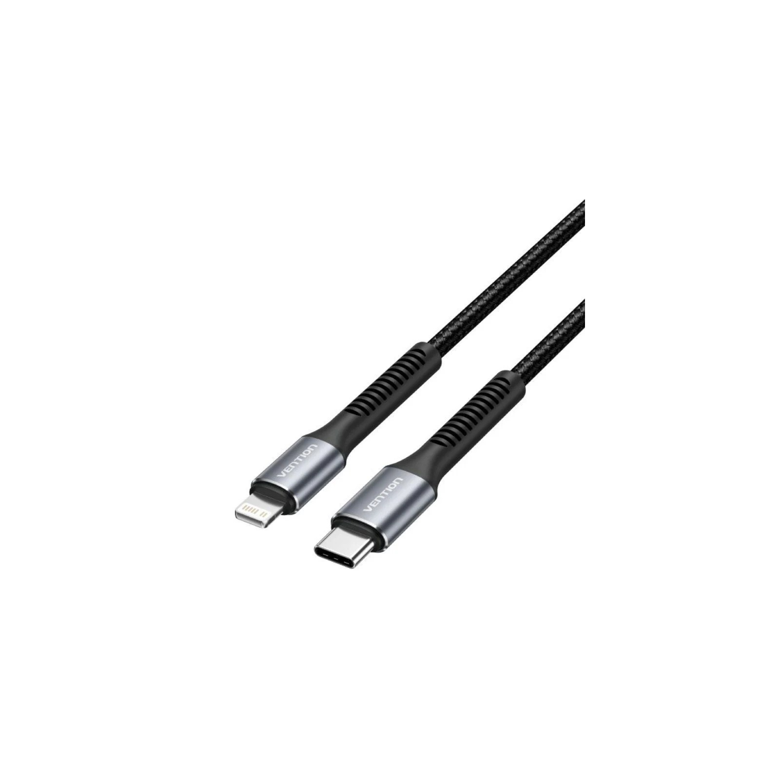 Cable USB-C a Lightning Trenzado 1 m Negro Vention