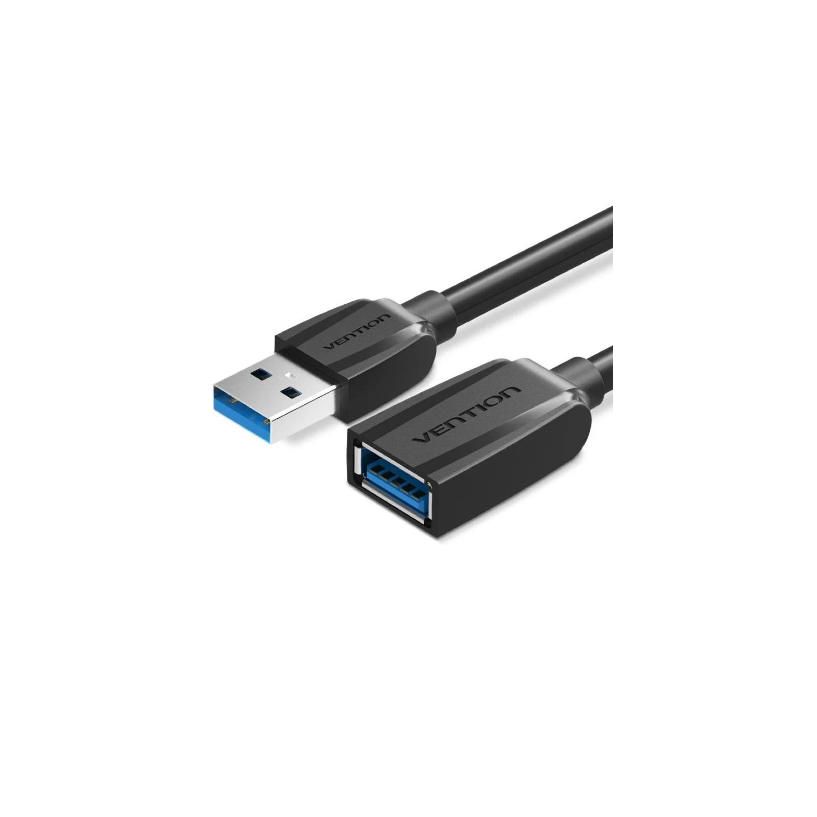 Cable Alargador USB 3.0 USB M-M 2 M Negro Vention