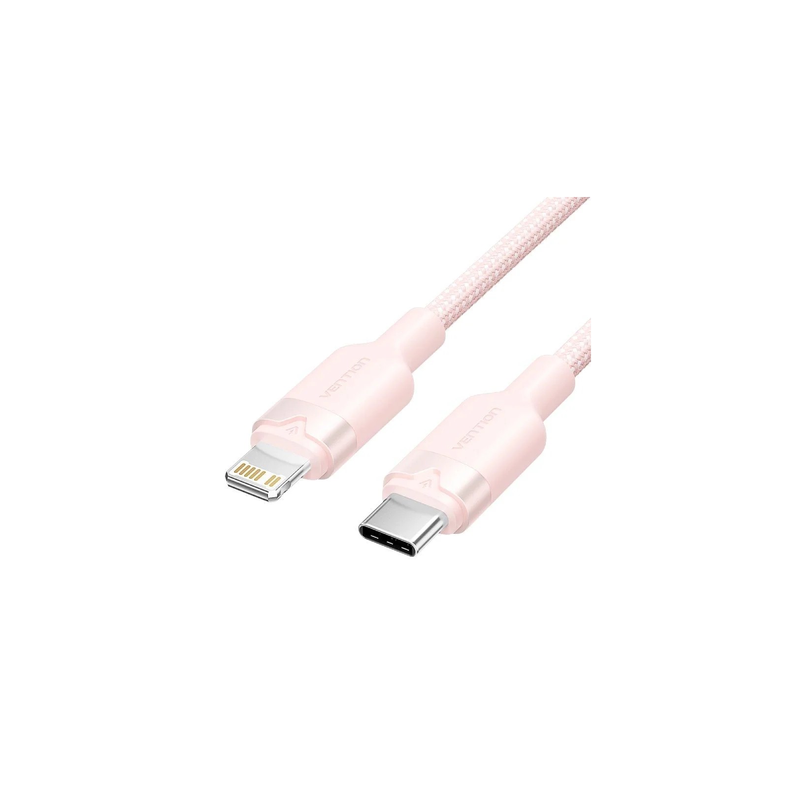 Cable 2.0 USB-C A Lightning 1 M Rosa Vention