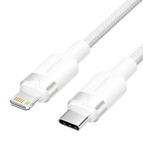 USB-C to Lightning Cable 2 M White Vention