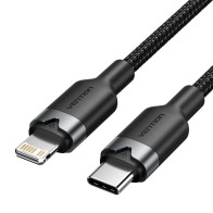 Cable USB-C a Lightning 2m Negro Vention